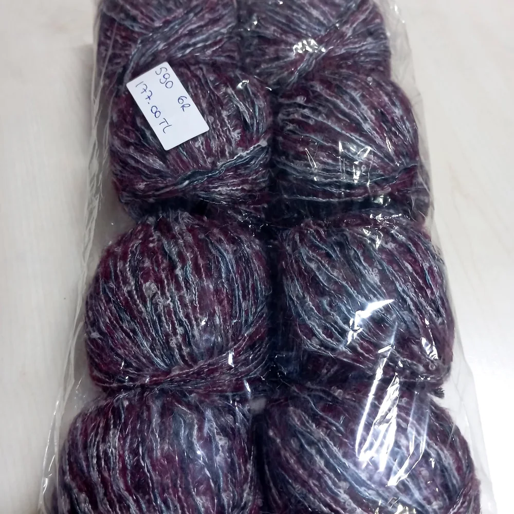 Monika Simli Melanj 5'li Paket – Bordo
